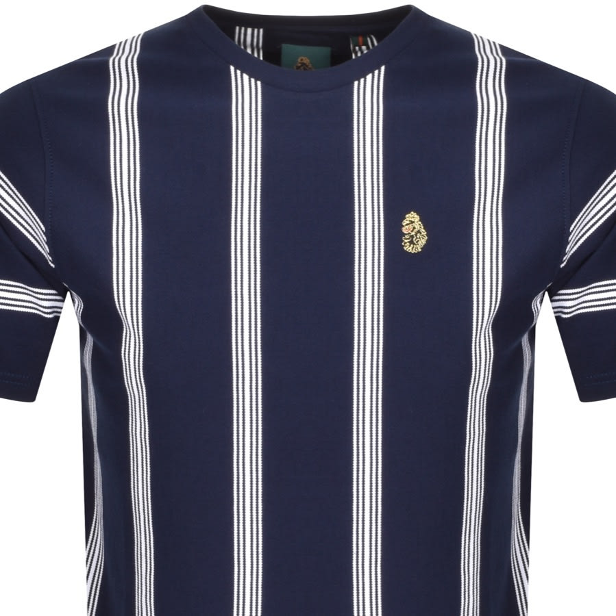 Alternative Image for ProductLuke 1977 Stratford Striped T Shirt Navy2